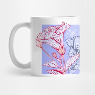 Contemplating hibiscus Mug